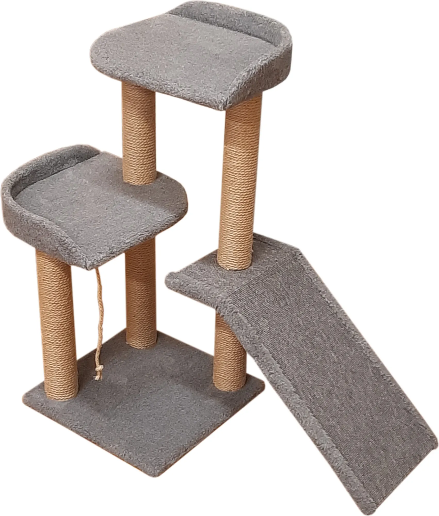 Комплекс для кошек Cat House Ландыш 0.89 (джут серый)