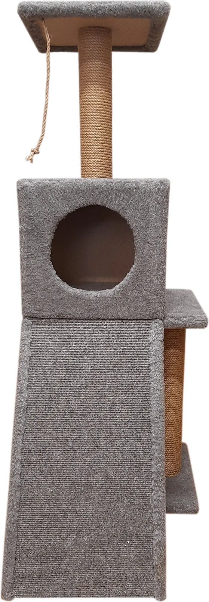 Комплекс для кошек Cat House Альфа 1.10 (джут серый) — фото 3