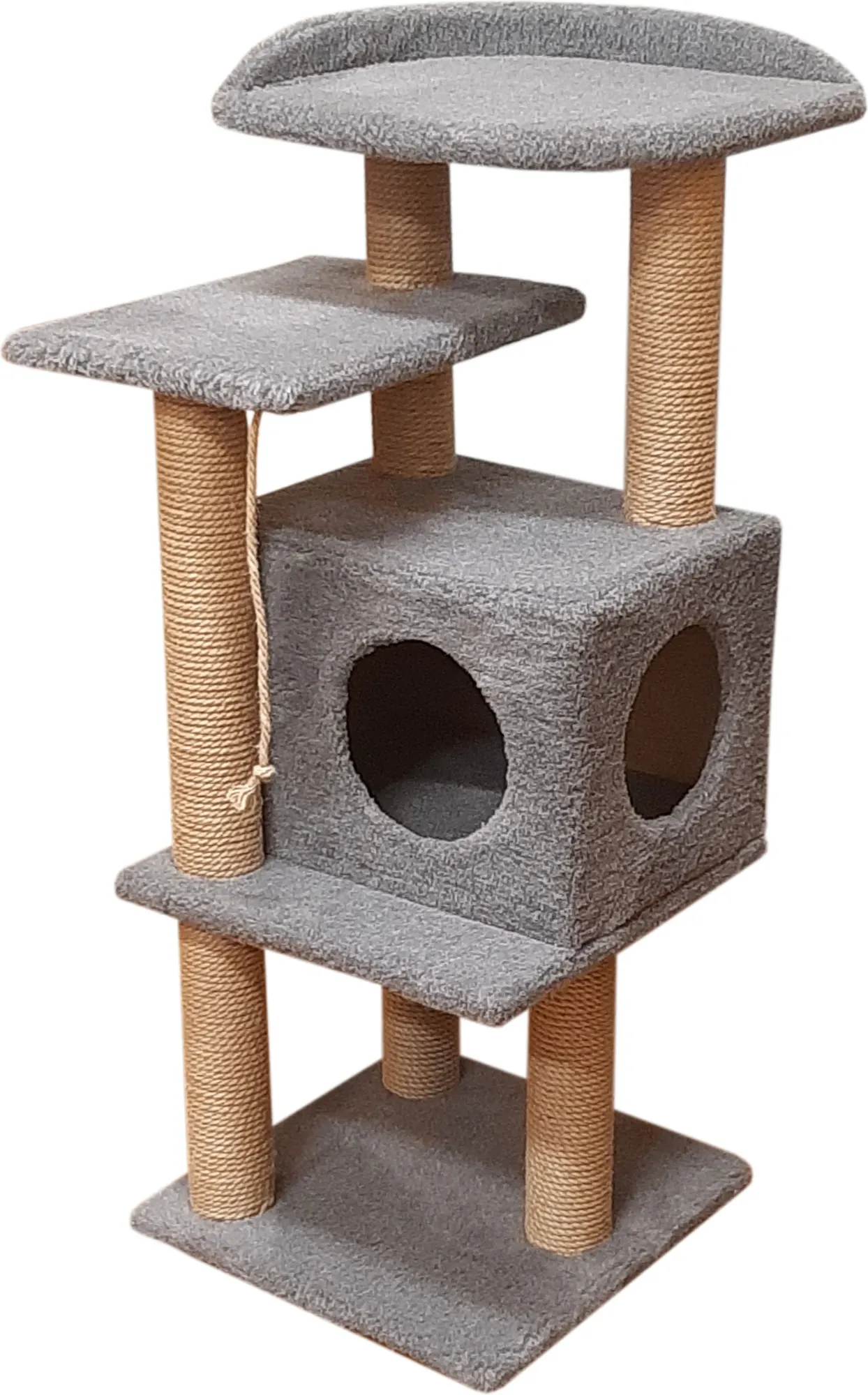 Комплекс для кошек Cat House Сирень 1.08 (джут серый)
