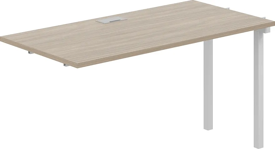 Стол модульный Norden s-b-s 320х60х75 / SG.267.OD.44.WH (белый/дуб темный)