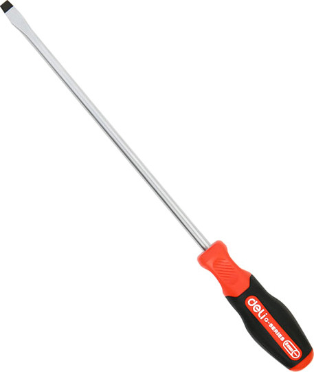 Отвертка Deli RS EDL3452 (SL8x250мм, черный/красный)