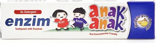Зубная паста Enzim Anak 0-6 лет Бабл гам (50мл) — фото 3