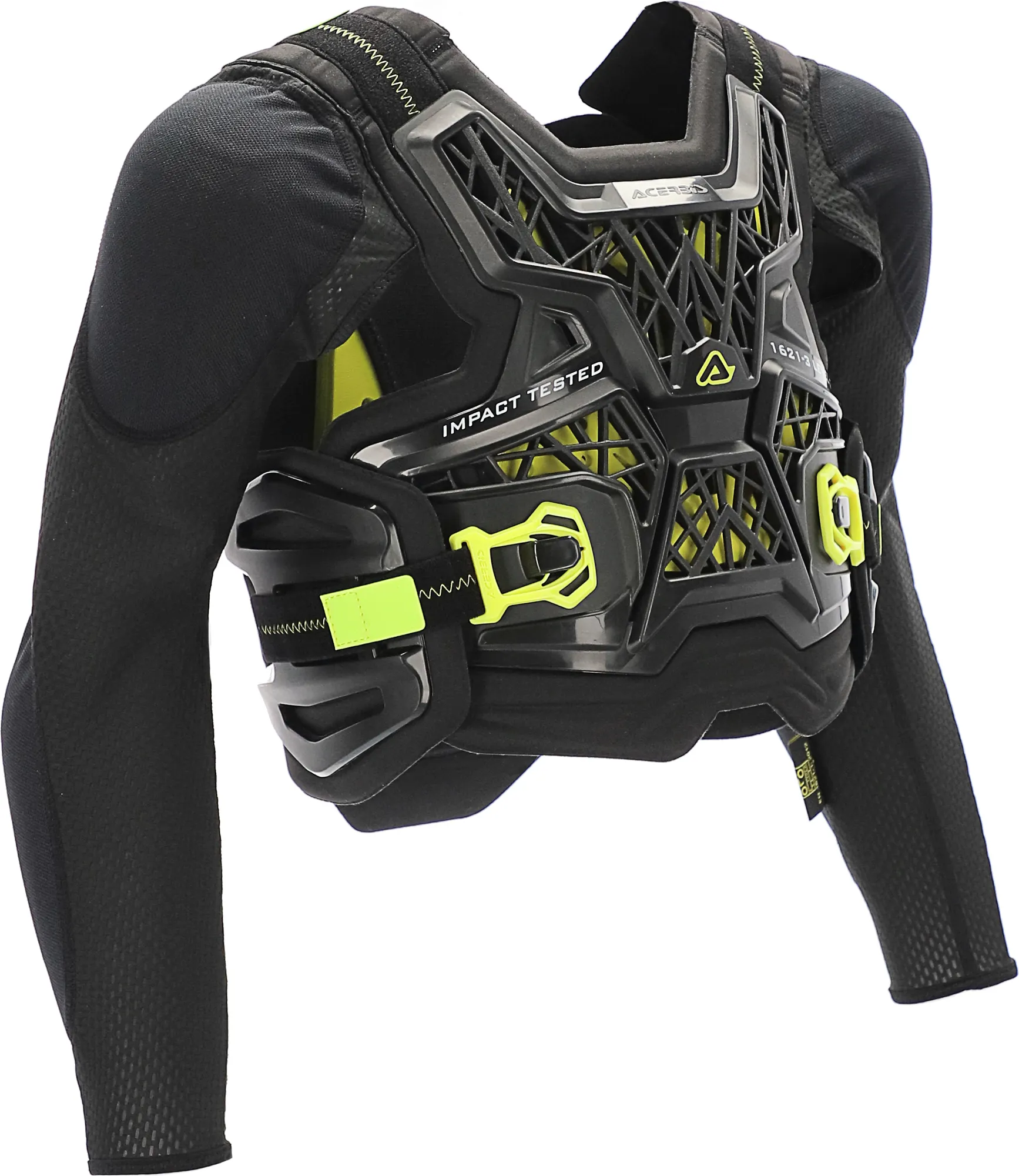 Моточерепаха Acerbis Specktrum Junior Level 2 / 0024545.318.063 (S/M, черный/желтый) — фото 2