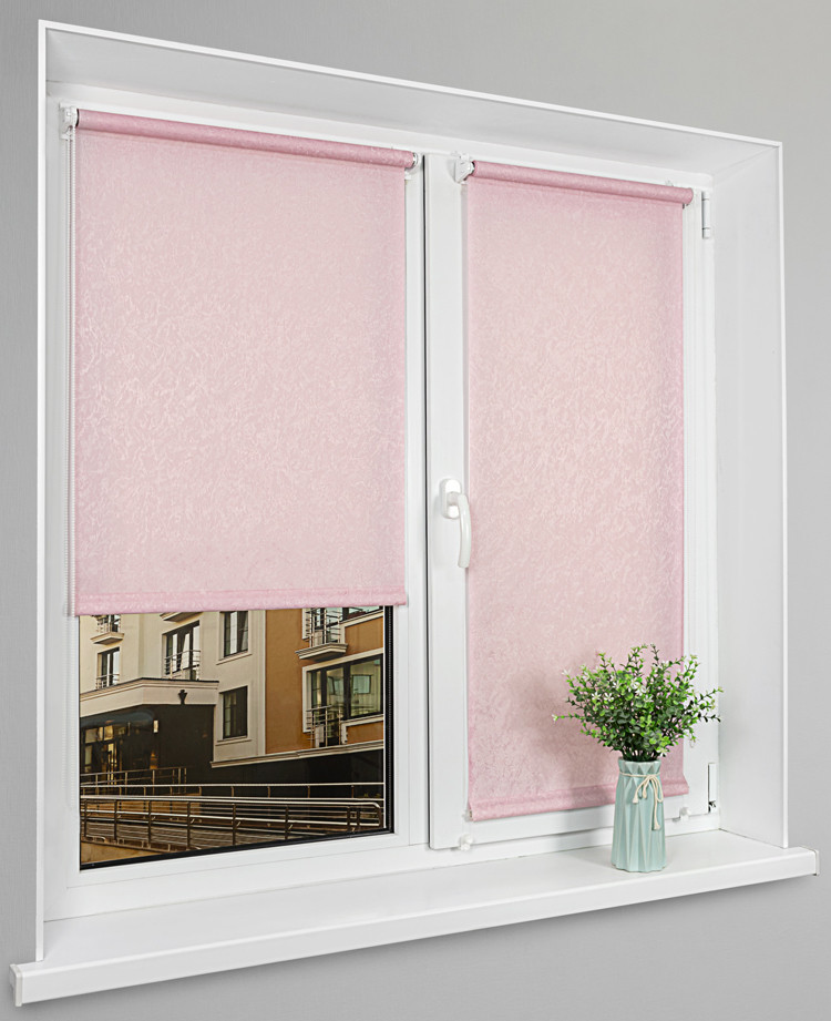 Рулонная штора Lm Decor Жаккард LM 66-08 38x160 (розовый)