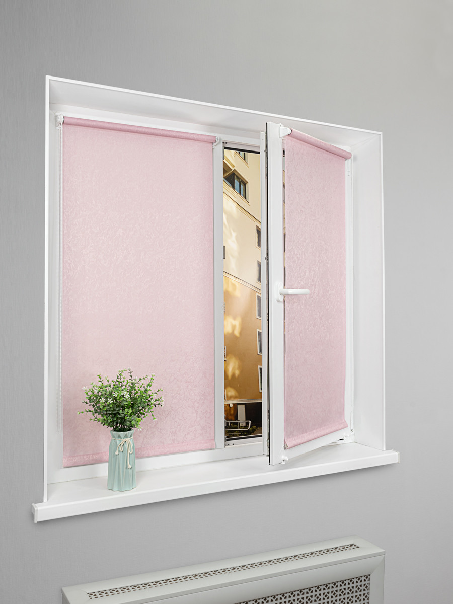 Рулонная штора Lm Decor Жаккард LM 66-08 48x160 (розовый) — фото 4