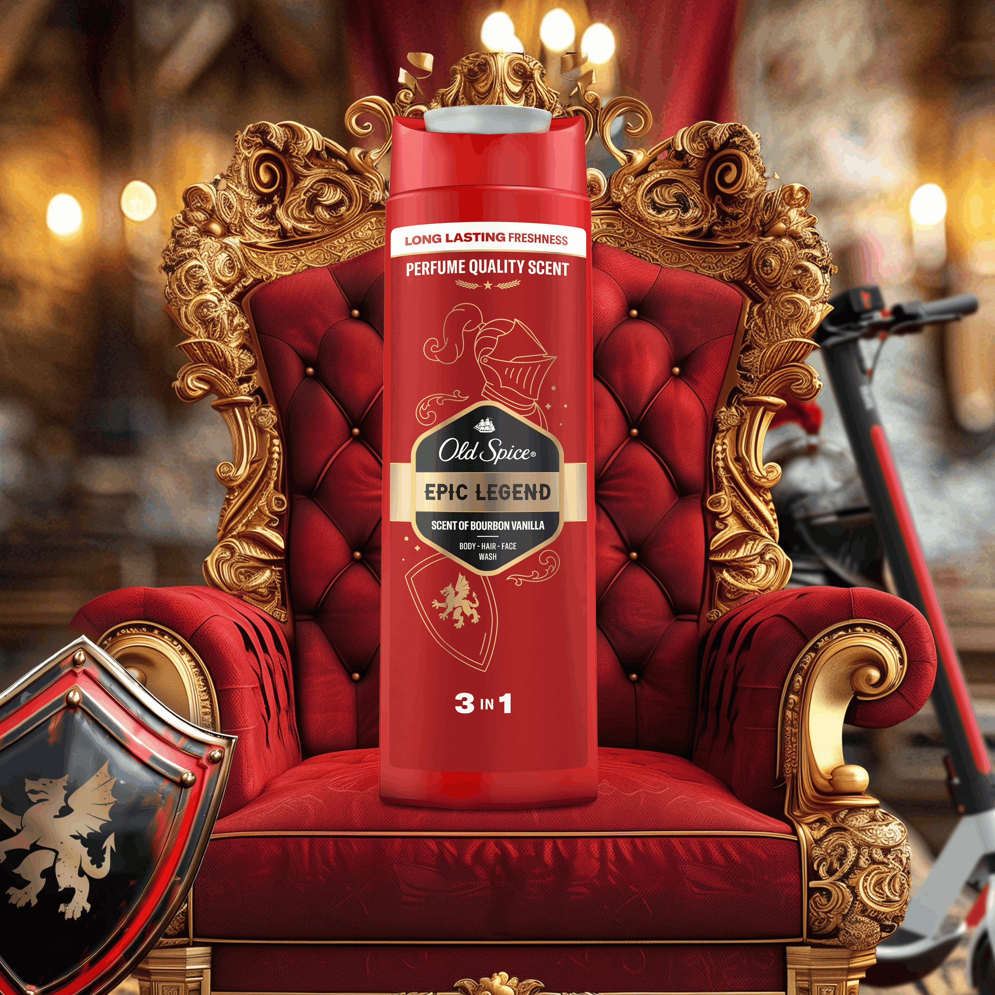 Шампунь-гель для душа Old Spice Epic Legend (400мл) — фото 6