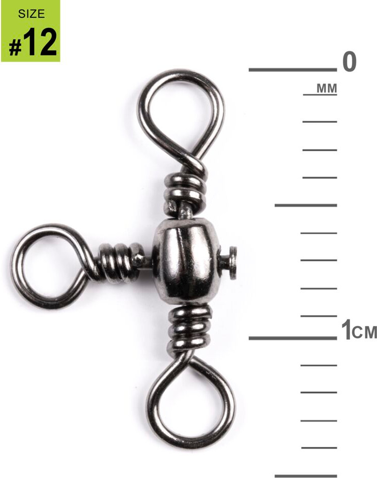 Набор вертлюгов рыболовных Lucky John Pro Series Crossline Swivel 012 / LJP5108-012 (10шт) — фото 2