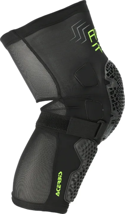 Мотонаколенники Acerbis MTB Korry 0024865.318.063 (S/M, черный/желтый) — фото 3