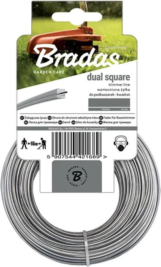 Леска для триммера Bradas Ripper Dual / ZRK30050K (квадрат)