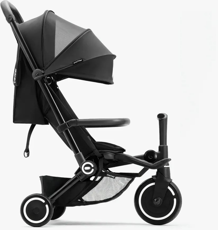 Трехколесный велосипед с ручкой Smart Trike Traveler. Onyx black / 5900800 — фото 3
