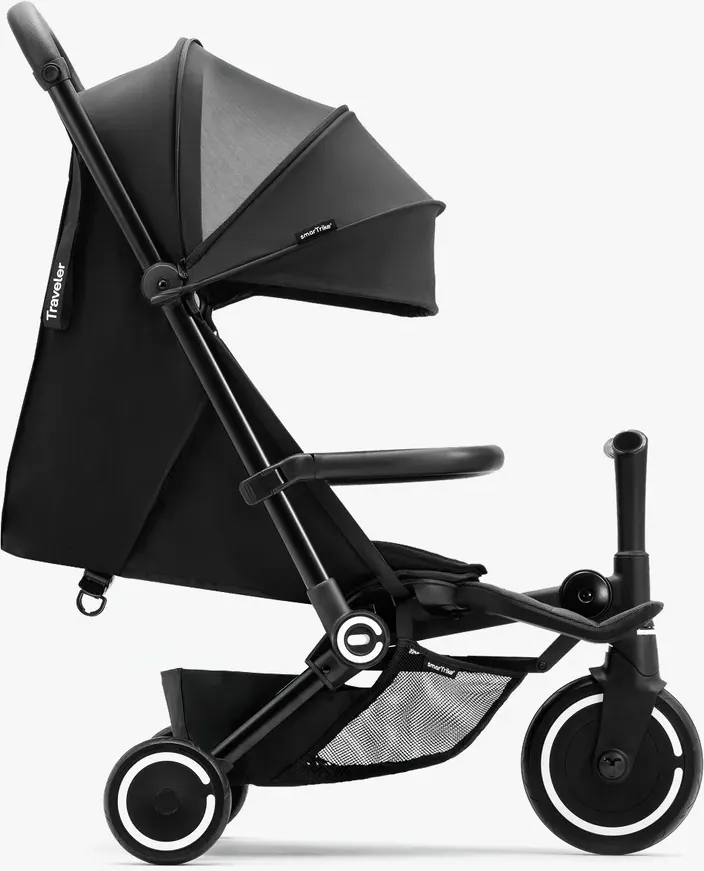 Трехколесный велосипед с ручкой Smart Trike Traveler. Onyx black / 5900800 — фото 2