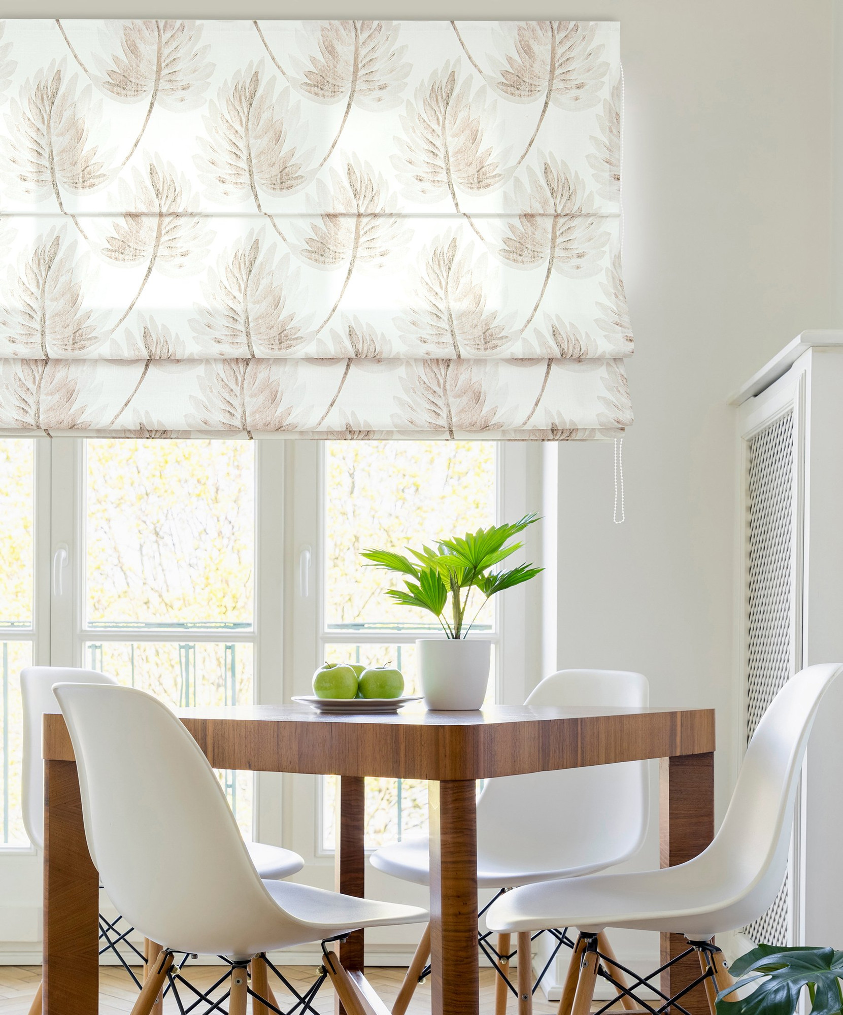 Римская штора Delfa Макси Fikseli Santuk СШД-02М-274/005 (160x160, серый/коричневый) — фото 2