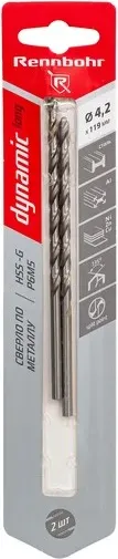 Набор сверл Rennbohr Dinamic-Long 4.2x119мм Р9М3 / 669042