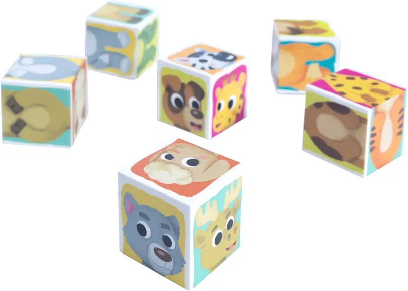 Развивающий игровой набор Baby Toys Умные кубики. Зверопутаница / 05830 — фото 4