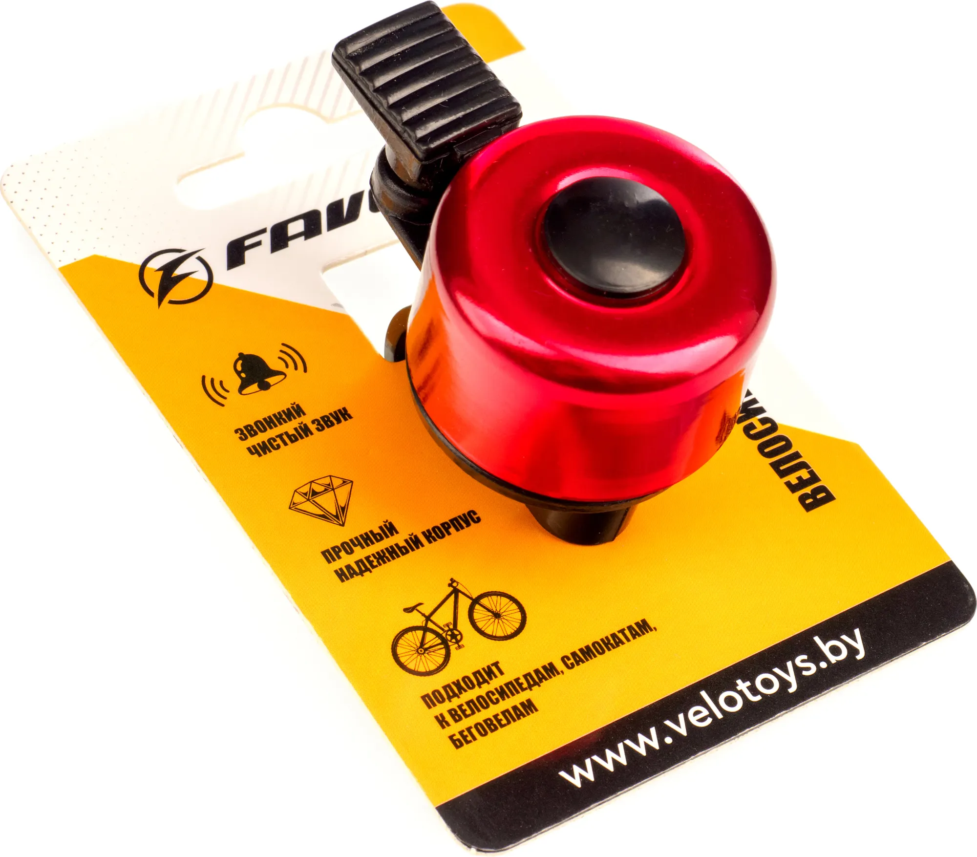 Звонок для велосипеда FAVORIT TD-1004RD