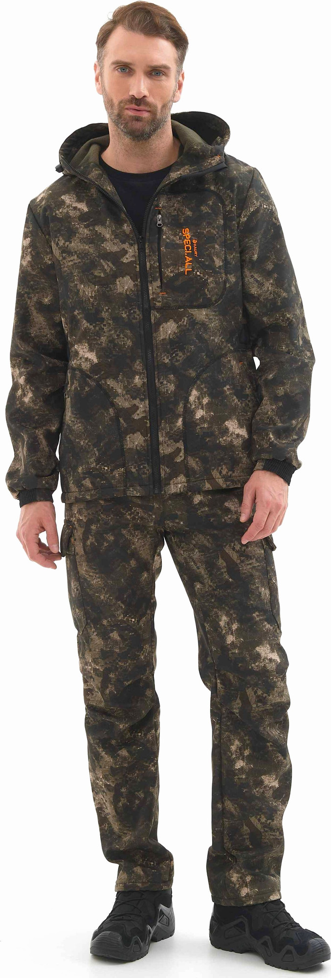 Костюм для охоты и рыбалки УРСУС RAF КД-01 Speci.All коричневый камуфляж / КОС-КД01КК (р.56-58/170-176)