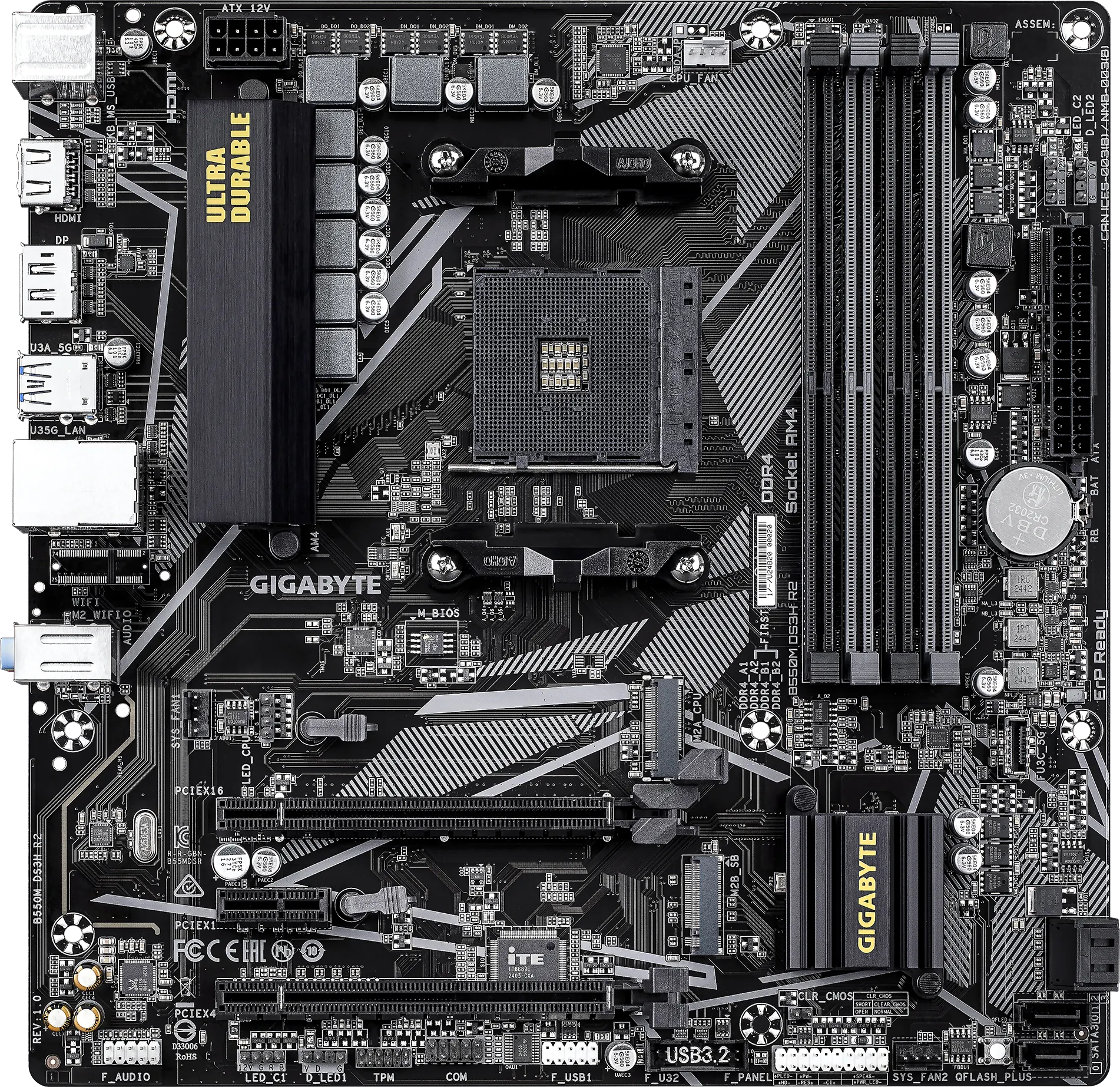Материнская плата Gigabyte B550M DS3H R2