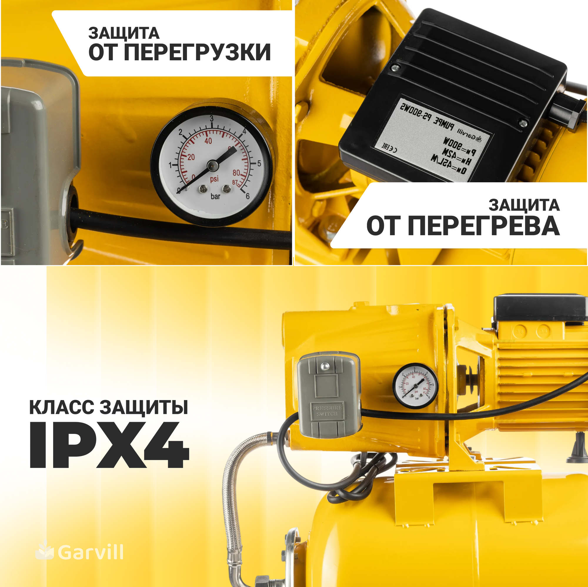 Насосная станция Garvill PS900-WS — фото 3
