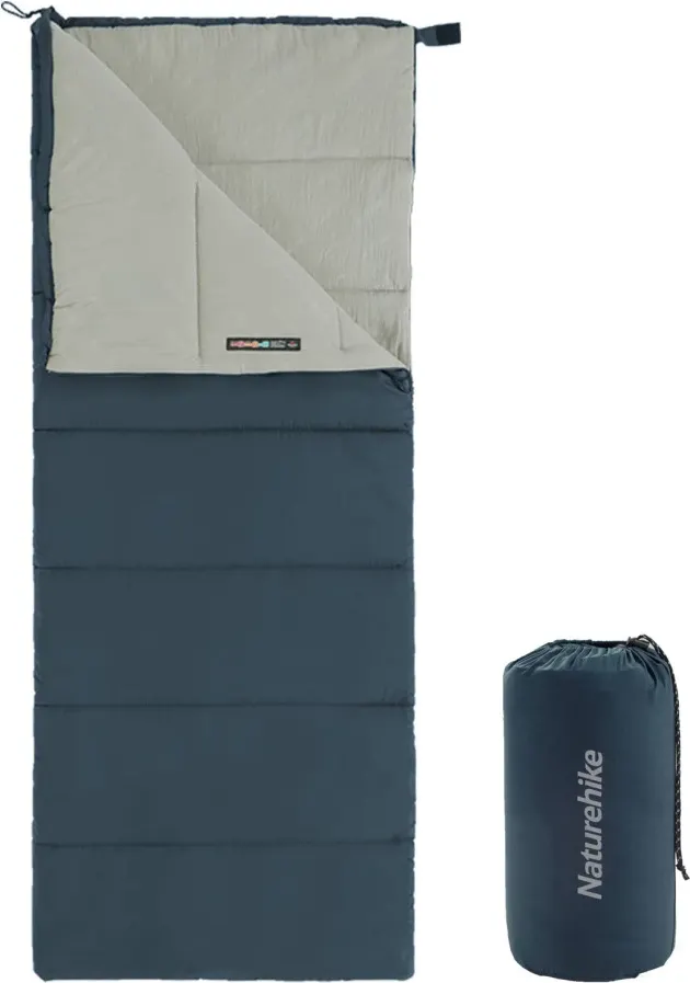Спальный мешок Naturehike F150 NH22MSD05 (темно-голубой, левый) — фото 2