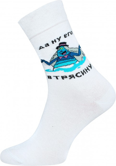 Носки Брестские Союзмультфильм 2155 рис. 581 (р.27, белый) — фото 1