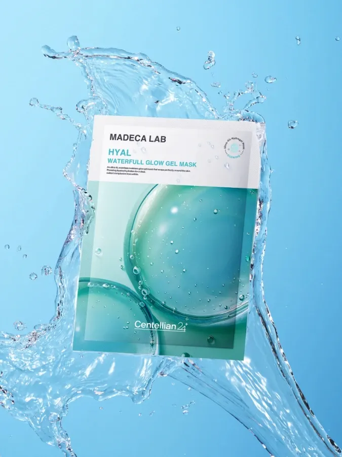 Маска для лица тканевая Centellian24 Madeca hyal waterfull glow gel mask (22мл) — фото 3