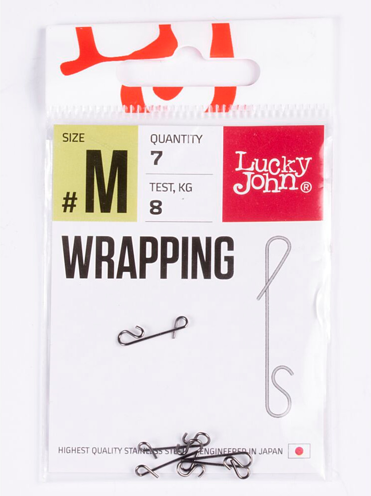 Набор карабинов рыболовных Lucky John Pro Series Wrapping 03M 15кг / LJP5112-03M (7шт) — фото 2