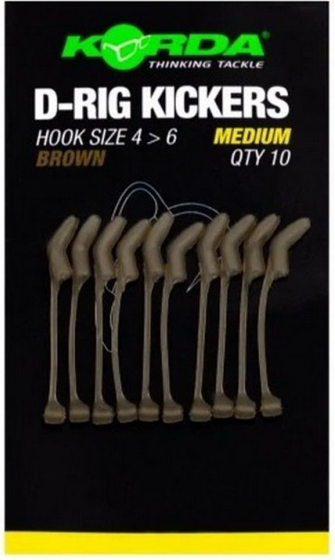 Лентяйка для крючков Korda Kickers D Rig Brown S / KICK25
