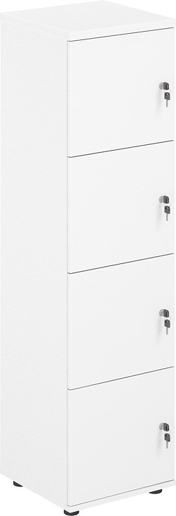 Шкаф Norden 4 ячейки 40х40х148.3 / SG.817.WH.WH (белый/белый) — фото 1