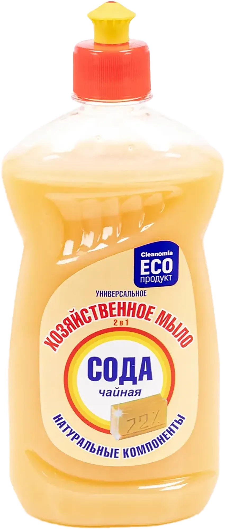 Мыло хозяйственное Cleanomia Сода чайная (450мл)
