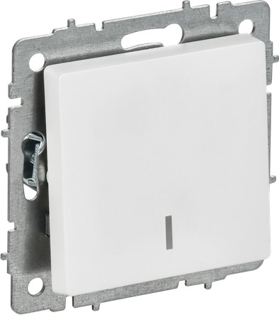 Выключатель IEK Brite BR-V12-1-10-K91 (арктический белый)