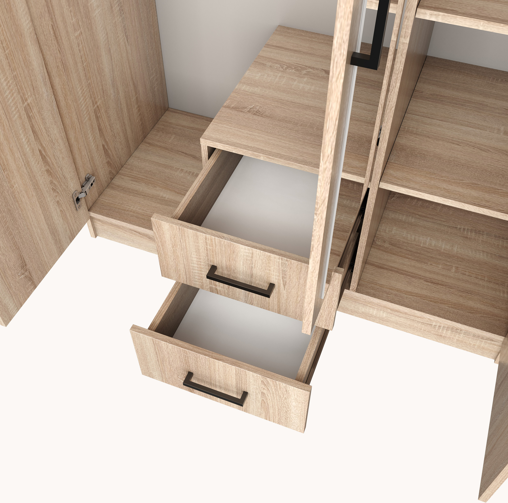 Шкаф Mio Tesoro Хюгге 3D2S Z (дуб сонома) — фото 4