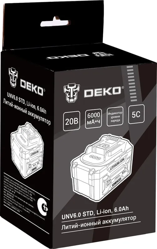 Аккумулятор для электроинструмента Deko UNV6.0 STD / 085-1086 — фото 5