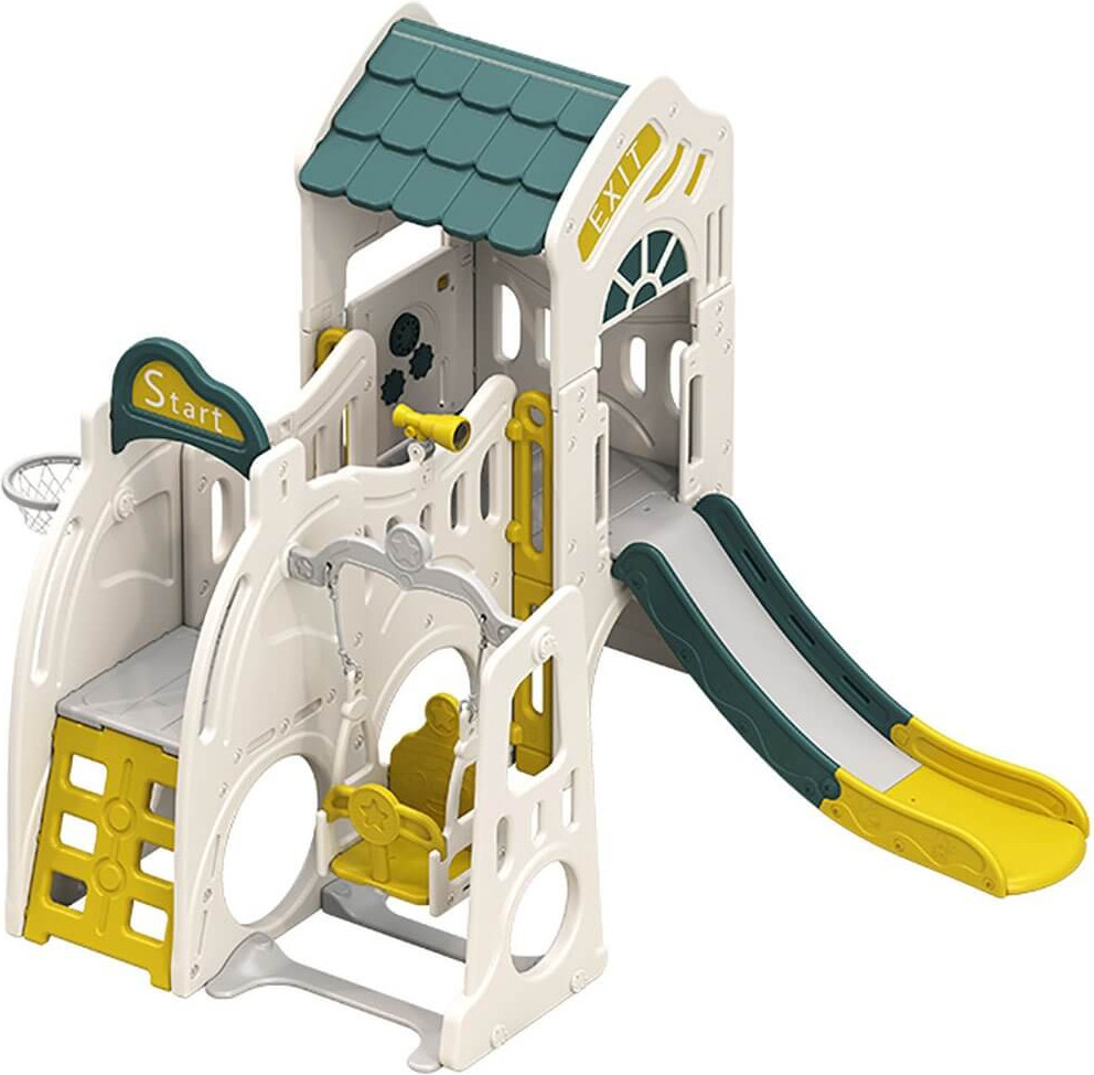 Игровой комплекс UNIX Kids Playhouse с горкой и качелями / ppphslswcgy