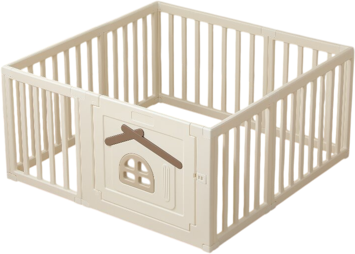 Игровой манеж UNIX Kids Classic Tree House 130x130 / ppcl4cl (Camel)