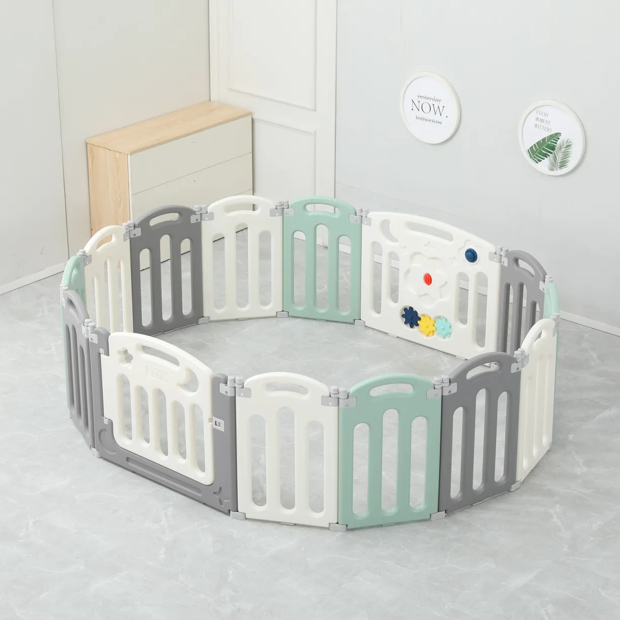 Игровой манеж UNIX Kids Simple 114x151 Color / ppsi10ggw — фото 6