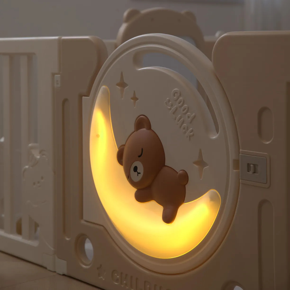 Игровой манеж UNIX Kids DeLuxe House&Storage 180x200 / pplxswhs200wc (Camel) — фото 4