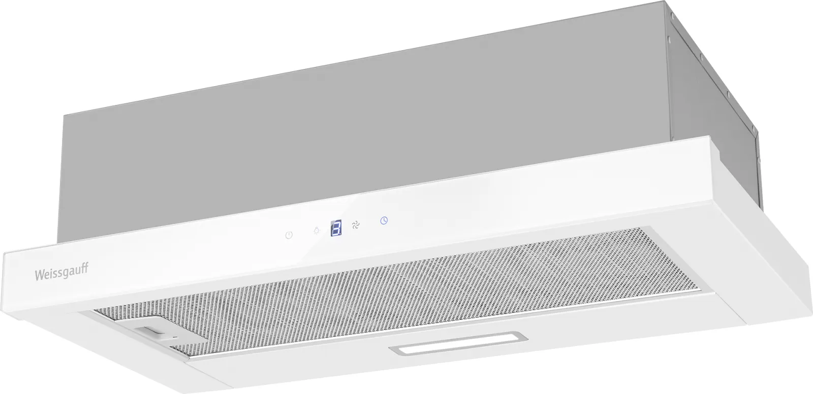 Вытяжка телескопическая Weissgauff TEL 600 2M Touch (White Glass)