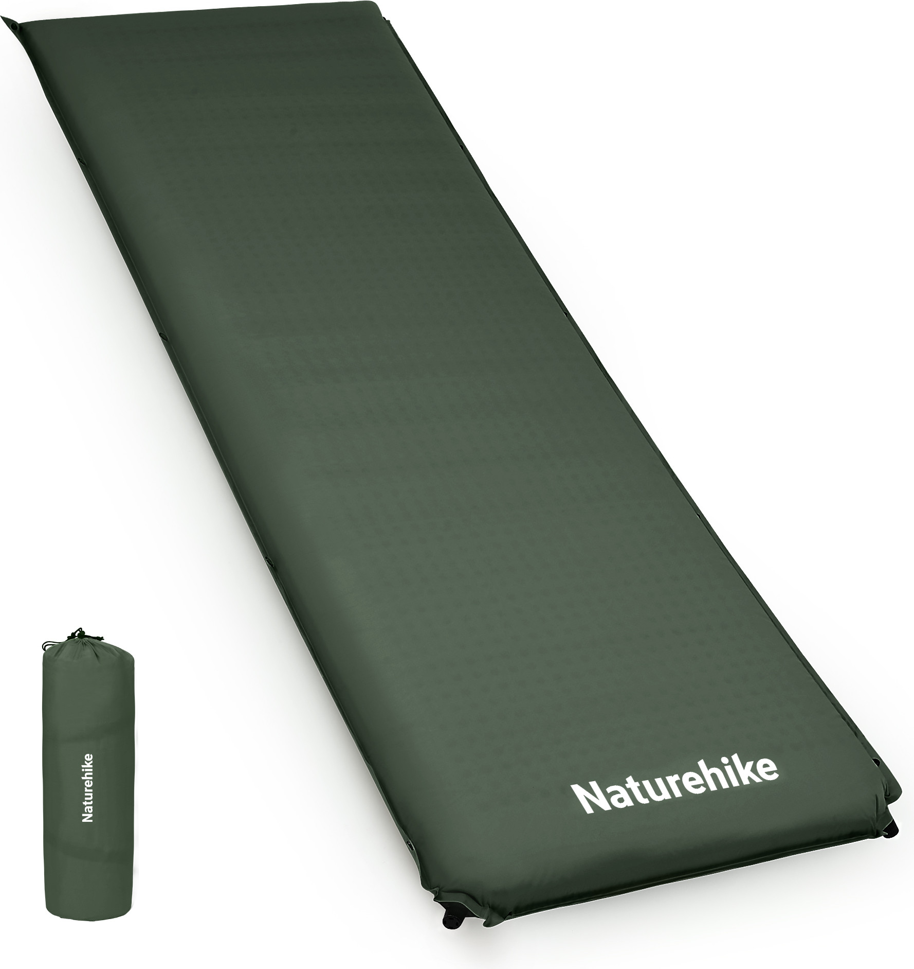 Туристический коврик Naturehike 200х63х10см / CNK2450WS020-AGR (зеленый) — фото 2