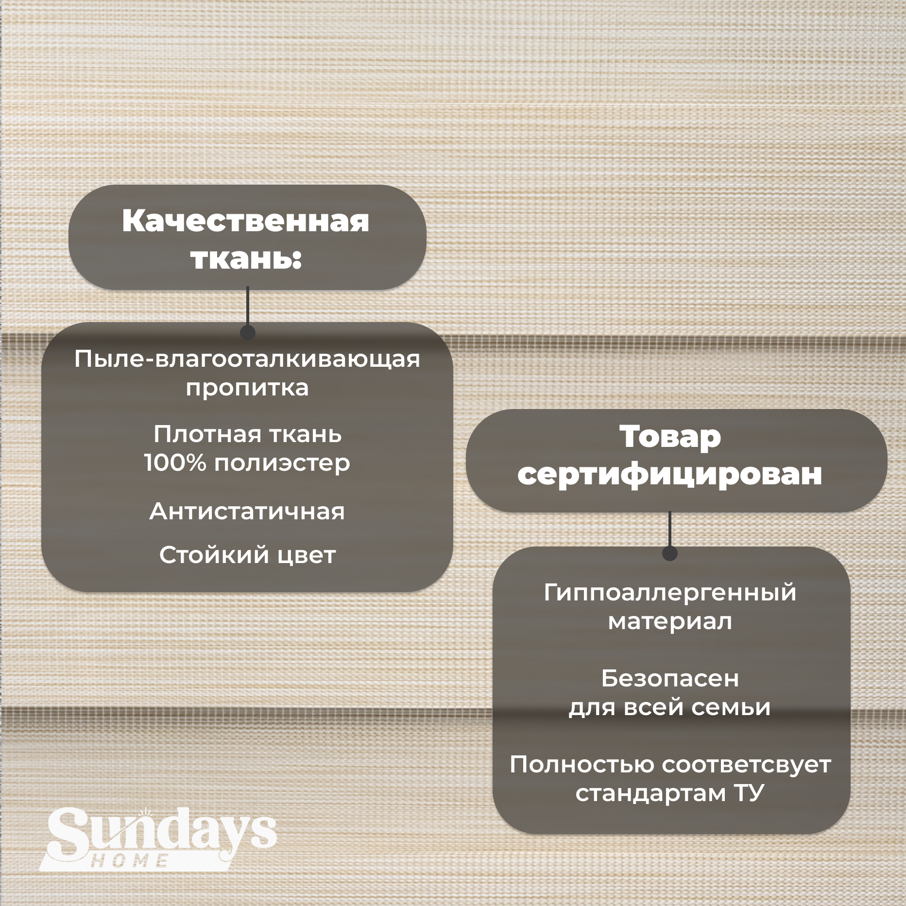 Рулонная штора Sundays Home ДН LB 122-02 61х160 с 2-мя направляющими LM-15 150см (светло-бежевый) — фото 5