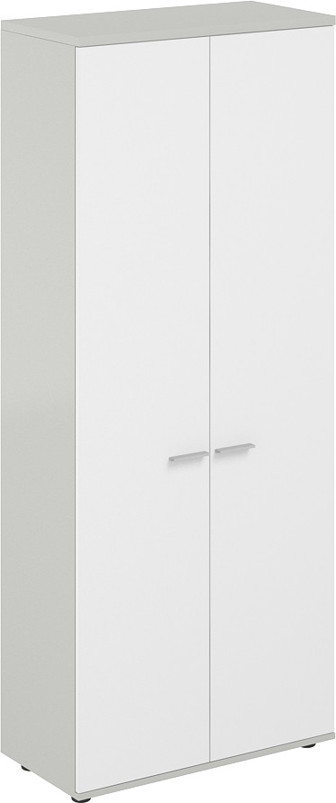 Шкаф Norden 80х40х195.5 HDF / SG.821.SH.WH (серый бархат/белый)
