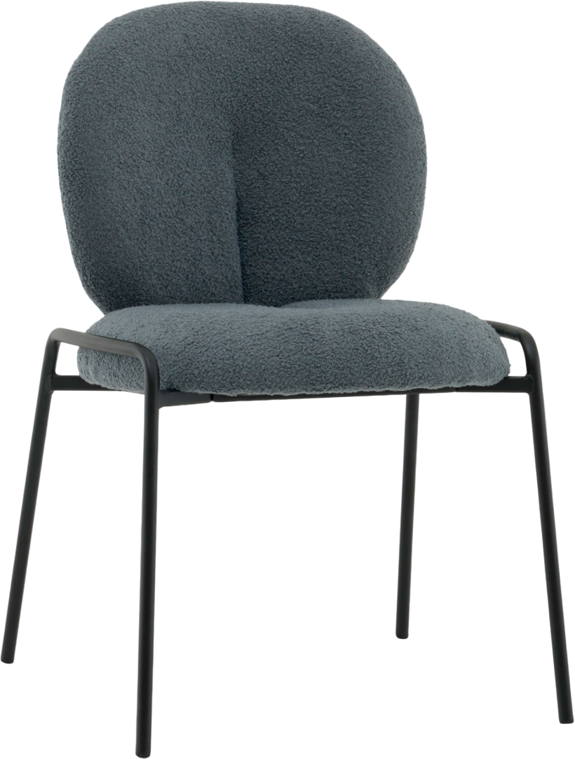 Стул Stool Group Моллек / AV 438-Fl83-9005 (букле темно-серый) — фото 1