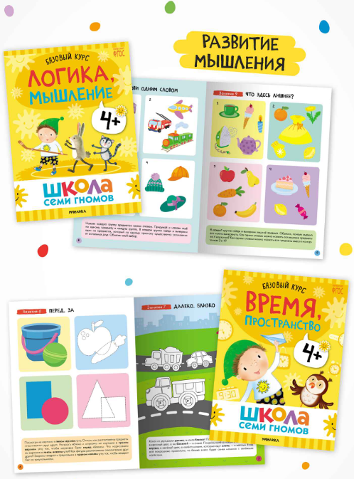 Набор развивающих книг Мозаика-Синтез Школа Семи Гномов. Годовой базовый курс 4+ / МС14057 — фото 5