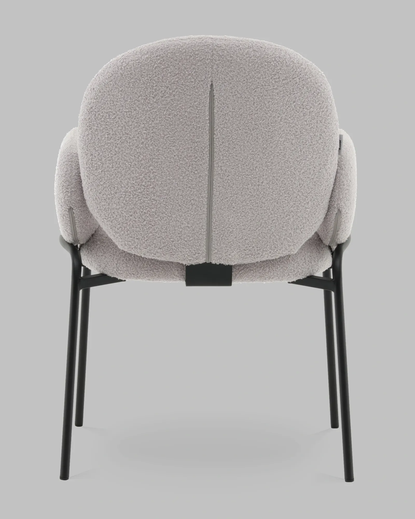 Стул Stool Group Моллек с подлокотниками / AV 338-F81-9005 (букле светло-серый) — фото 5