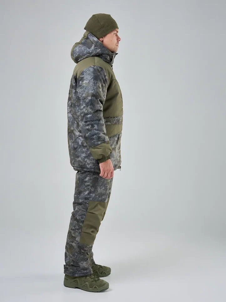 Костюм для охоты и рыбалки Taygerr Егерь Алова/Борей-Хаки Зима -45 (р.48-50/182-188) — фото 4