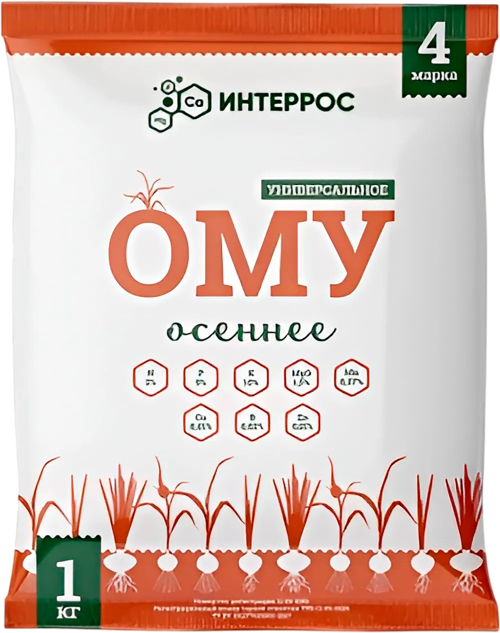 Удобрение Интеррос ОМУ Осеннее (1кг)