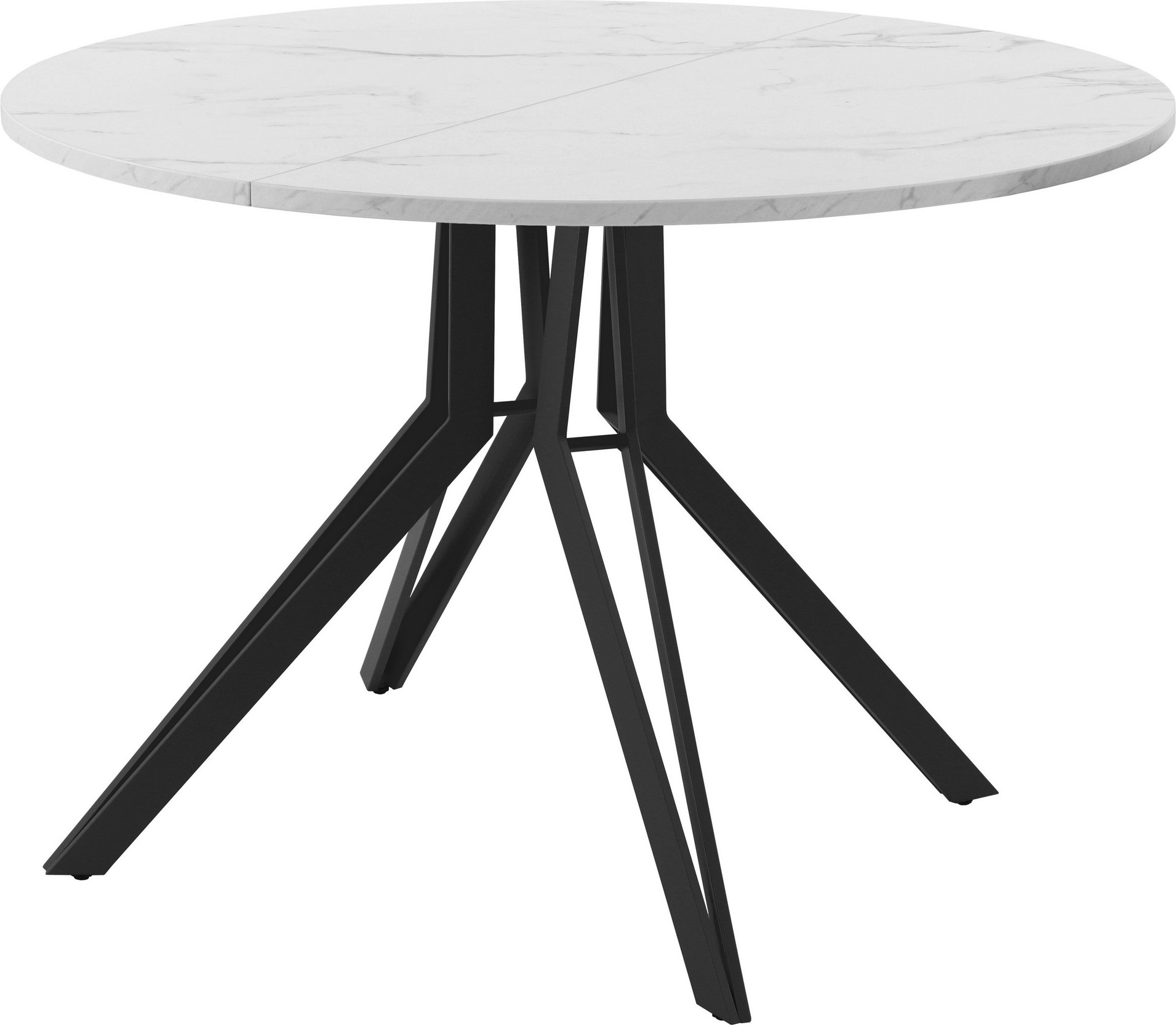 Обеденный стол AMC Elite / Е21(900) D1 (черный/мрамор кристалл)