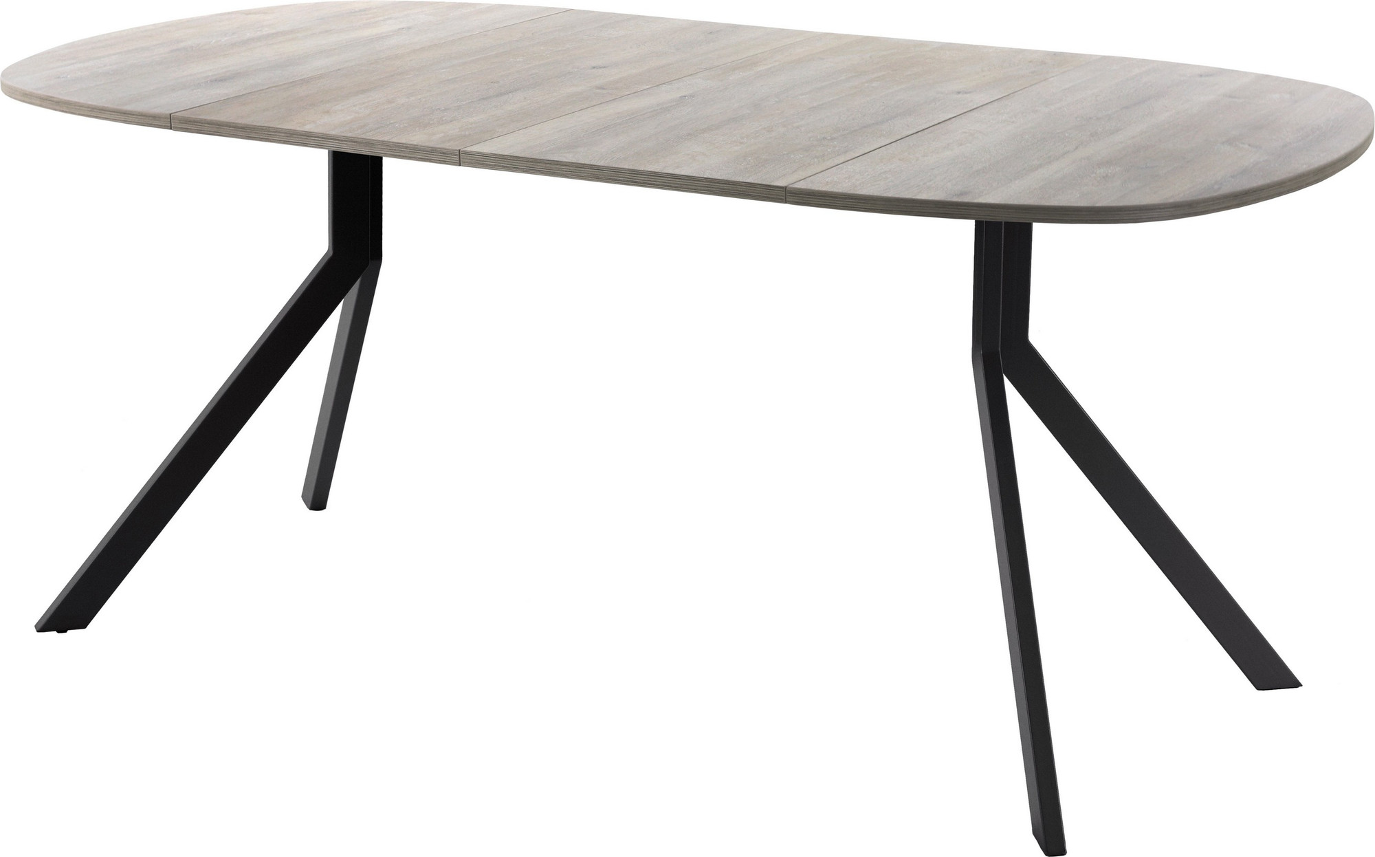Обеденный стол AMC Elite / Е18(900) D7 (черный/дуб уайт-ривер песочно-бежевый) — фото 3