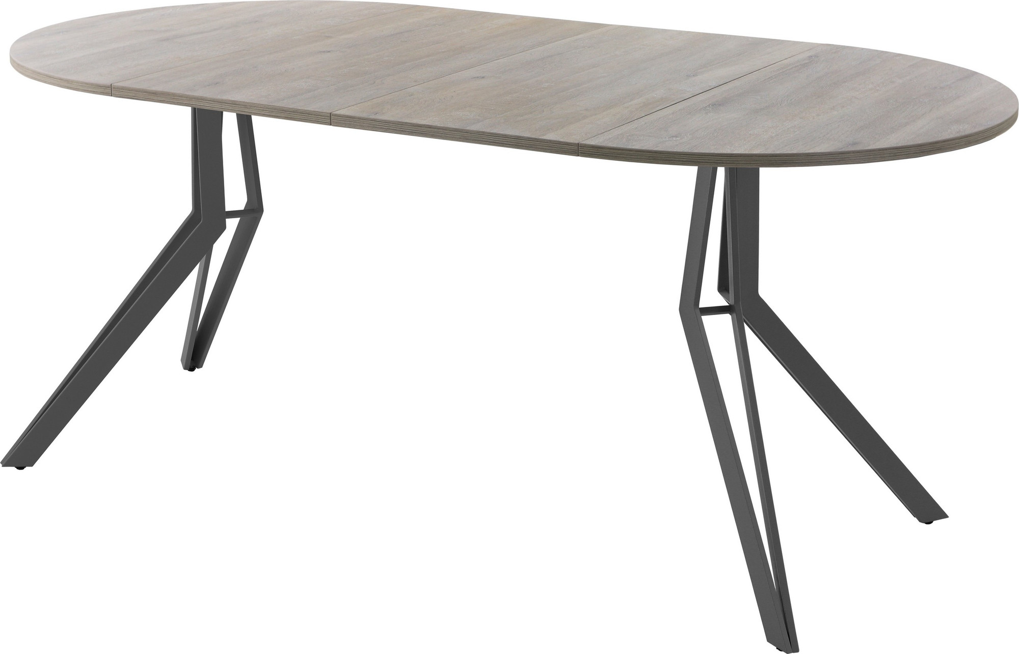 Обеденный стол AMC Elite / Е21(800) D1 (графит/дуб уайт-ривер песочно-бежевый) — фото 3