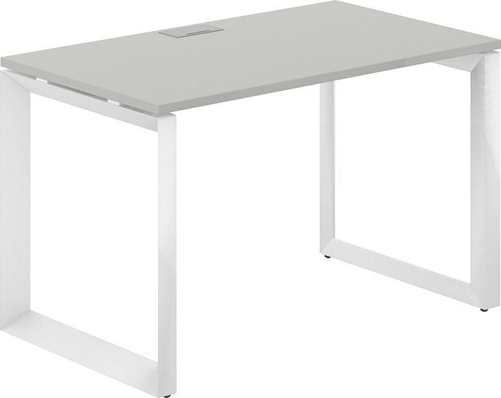 Письменный стол Norden 120х70х75 / PR.204.SH.O59.WH (белый/серый бархат)