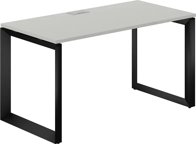 Письменный стол Norden 140х70х75 / PR.205.SH.O59.BL (черный/серый бархат)